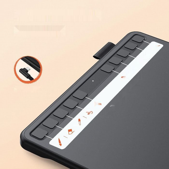 ugee s640 tablet graficzny 8192 poziomów usb c 10 klawiszy rysik