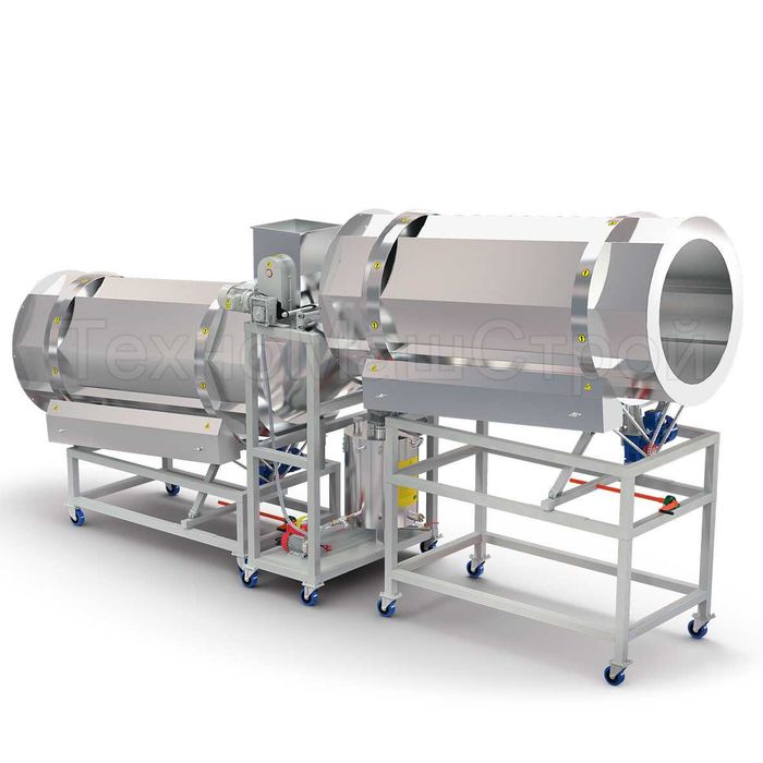 Комплекс дражування та внесення добавок "ДПП" Дражеровочний барабан.