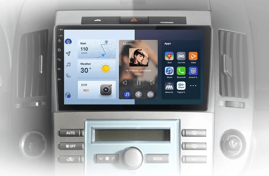 Radio Android 9” CarPlay Android Auto – Toyota Corolla Verso 04–09 PL