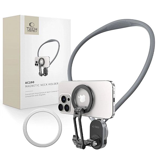 Uchwyt Tech-Protect AC200 Magnetic MagSafe na telefon, GoPro, DJI - sz
