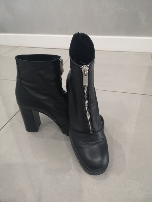 Botki skórzane Zara 36