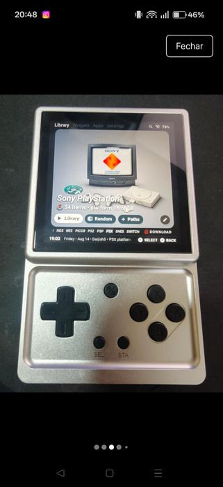 Anbernic Rg Rotate Silver + acessórios