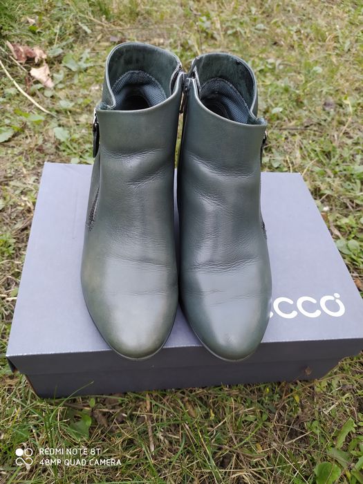 Ecco 37 ботинки демі жіночі шкіряні черевики осінні чоботи взуття ессо