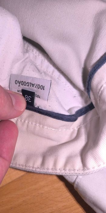 Calções beje BARRED'S SPORT 38 100% algodão