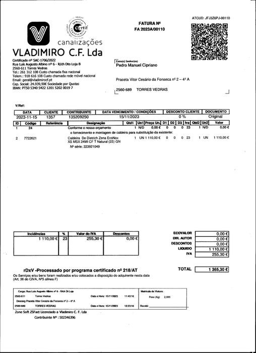 Caldeira De Dietrich Zena EcoNox  XS MSX 24MI CF T Natural (2S) GN