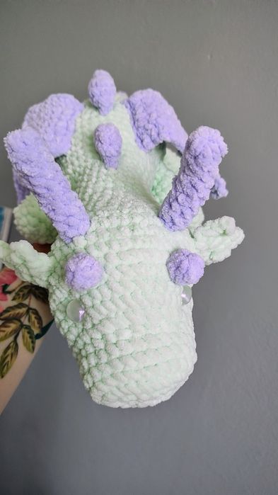 Pluszowy pastelowy smok