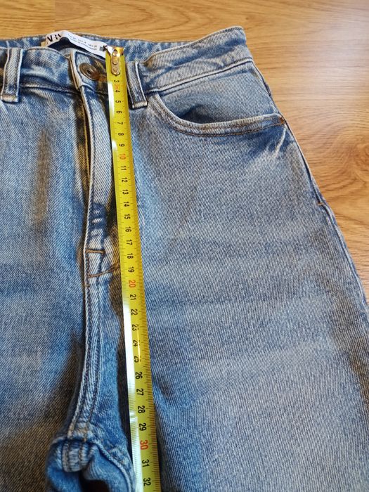 Spodnie jeansowe Zara 36 mom wysoki stan
