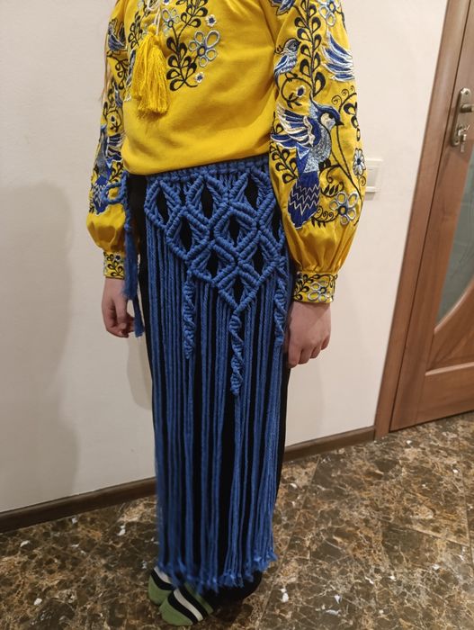 Макраме пояс, припинда