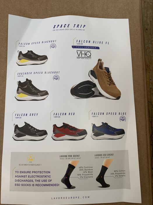 Sapatos lavoro novos