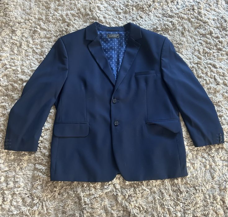 Garnitur Męski Granatowy