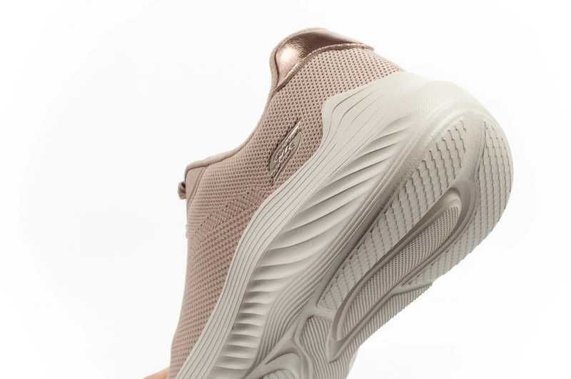 Skechers buty damskie sportowe Bobs Squad Waves beżowe lekkie modne
