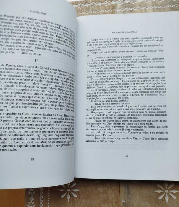 Livro "Até Amanhã, Camaradas - Manuel Tiago"