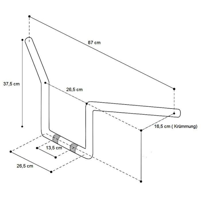 Guiador ape hanger
