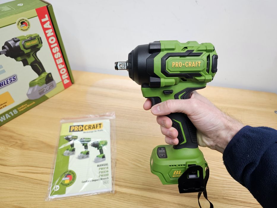 Гайковерт 550Hm Ударный ProCraft PWA18 Бесщеточный Гайковерт 36мес