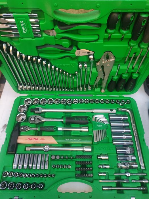 Топовий набір інструментів TopTul 150 Drive tool set 150 предметів. Для авто, майстерні, СТО