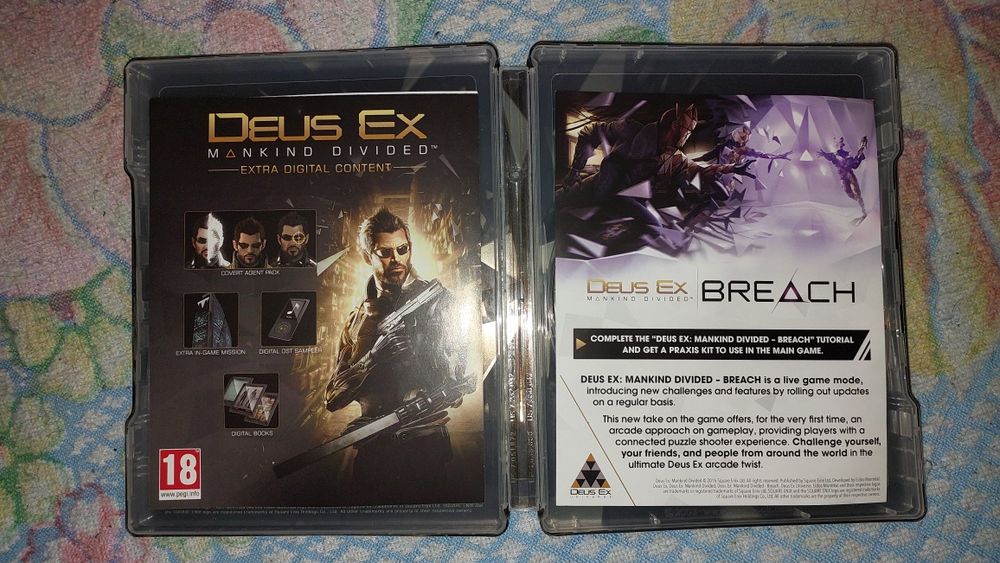 Deus Ex Mankind Divided Day One Edition Steelbook PS4 i PS5