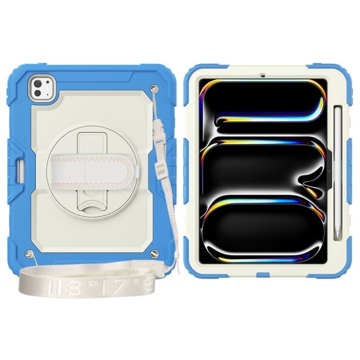 Etui do iPad Pro 11"/iPad Air4/5 z Paskiem na Ramie Niebieskie