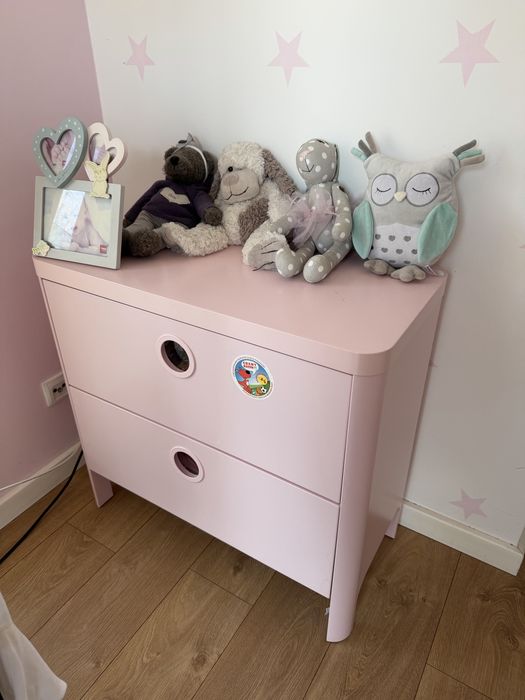 Komoda różowa Ikea Busunga