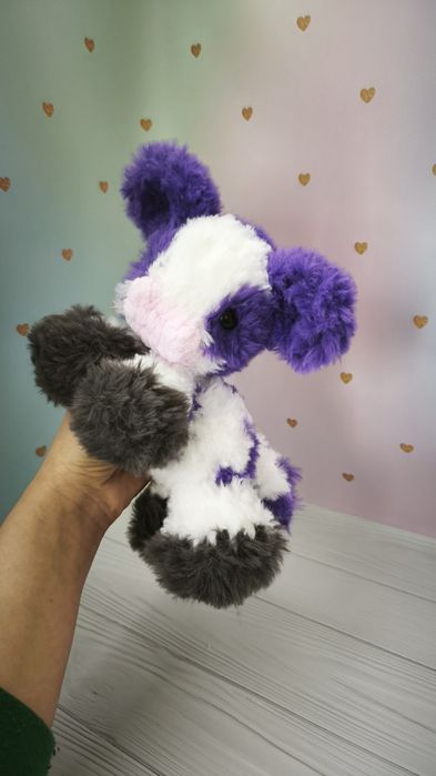 В'язана іграшка Коровка корова 25см мягкая игрушка вязаная крючком