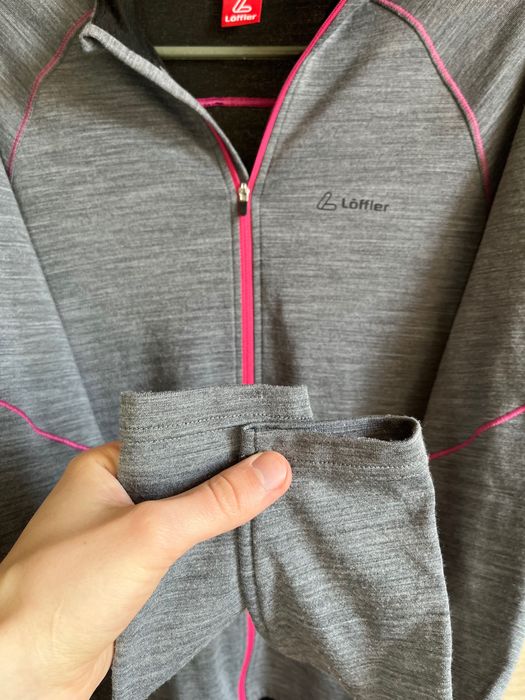 Loffler Merino Wool Кофта З Вовни Шерсті Мериноса Термобілизна Трекінгова Велосипедна Велоджерсі