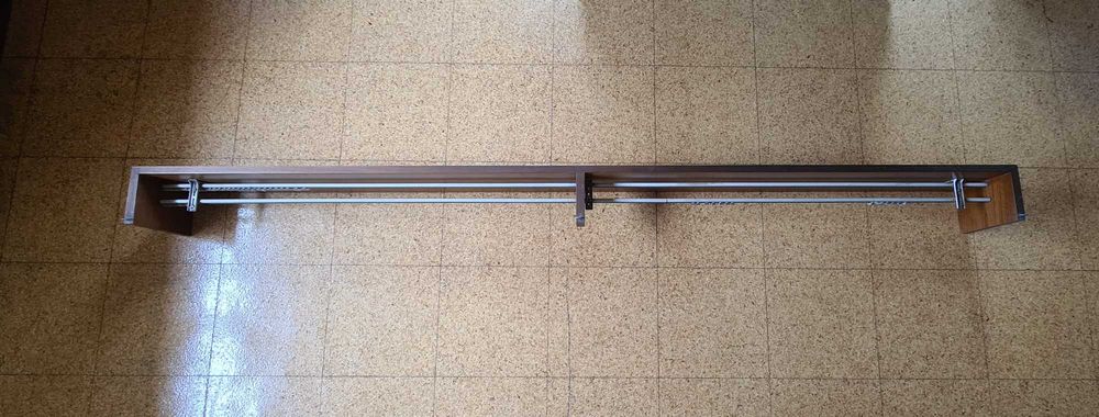 6 Sanefas maciças com Calha Dupla