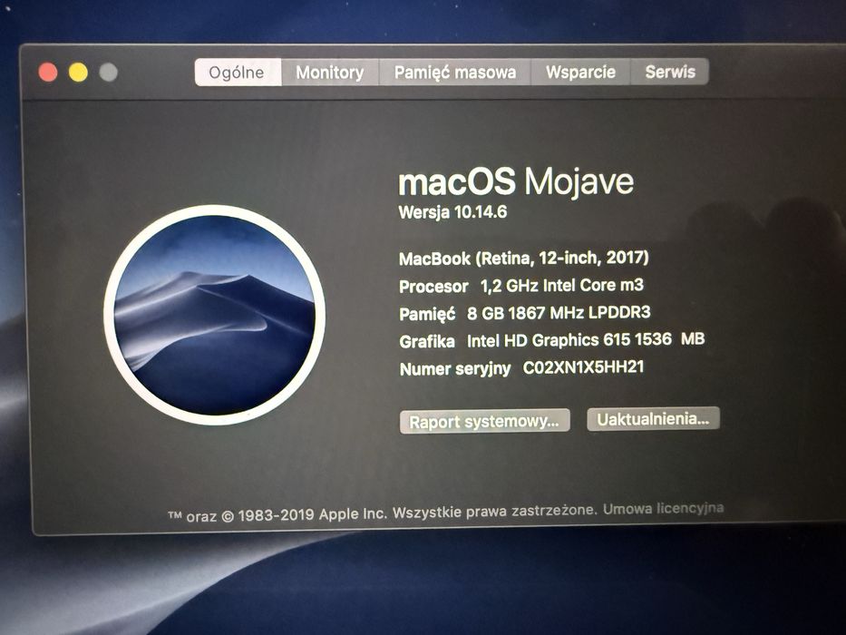 Macbook 12” jak nowy