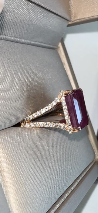 Naturalne rubiny AŻ 5-12CT diamenty różne projekty pierścionki IGI