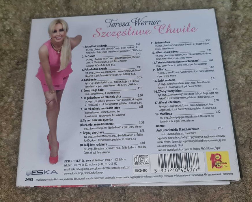 Teresa Werner / SZCZĘŚLIWE Chwile /CD / DB /