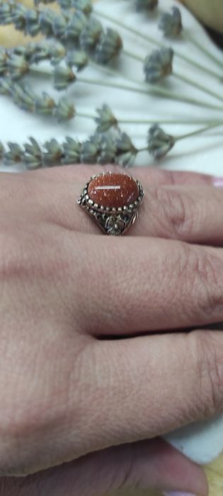 Набір прикрас авантюрин ( золотий пісок)