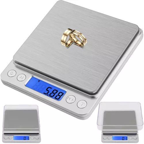 Waga Kuchenna Elektroniczna Precyzyjna LCD Cyfrowa do 500g miska