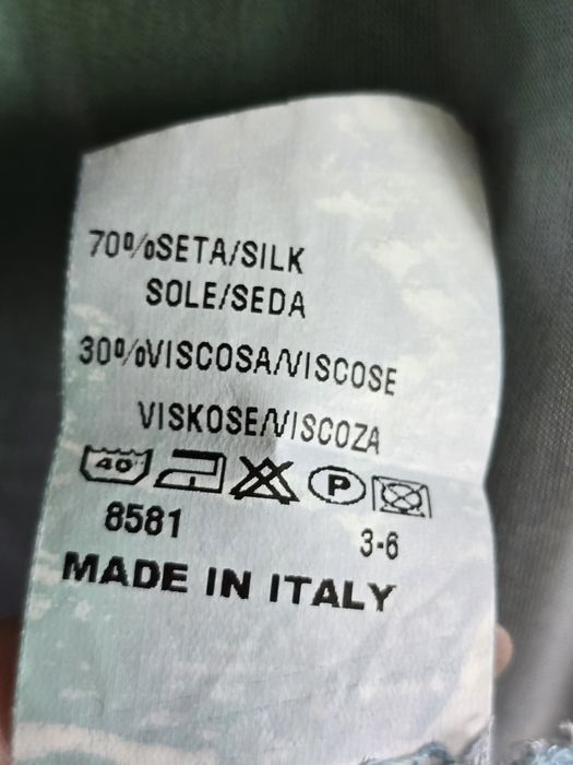 Sukienka jedwabna Made in Italy 42 zwiewna przewiewna