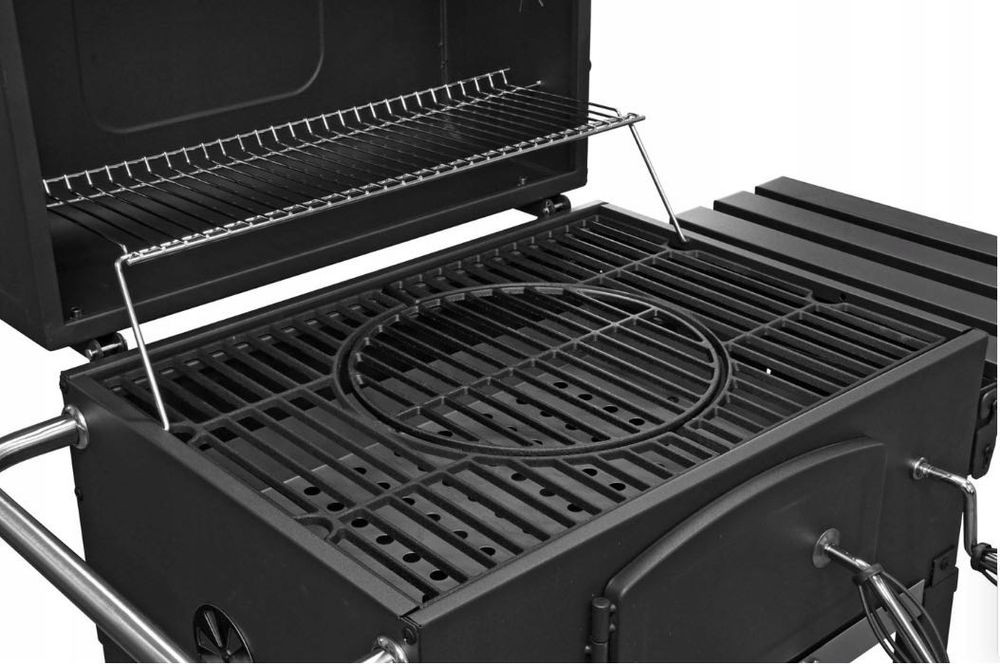 Grill Gril żeliwny węglowy Activa duży regulowany 42 x 57,5 cm