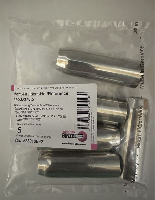 Сопло газове ABICOR BINZEL 145.D004.5 145.D014.5  оригінал