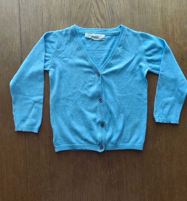 DZIEWCZYNKA - lekki niebieski sweterek rozmiar 86/92cm