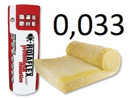 Wełna Mineralna 10cm SUPER 0,033 Mata na poddasza sufit dach ciepła