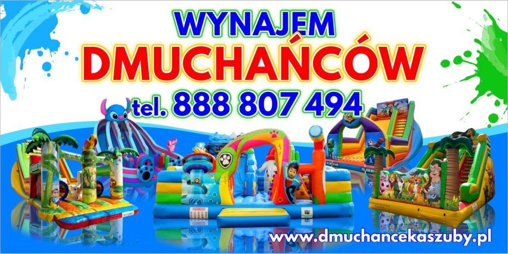 Wynajem namiotow dmuchancow zjezdzalni dmuchaniec namiot plac zabaw