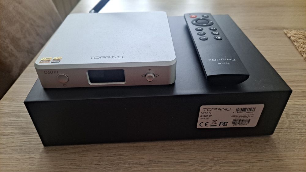 Przetwornik cyfrowo-analogowy DAC  Topping D50 lll srebrny

Topping D5