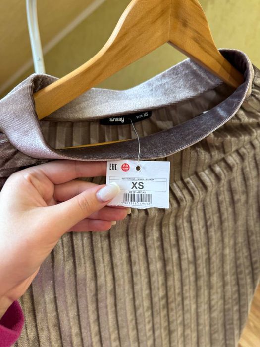 Спідниця плісе велюрова