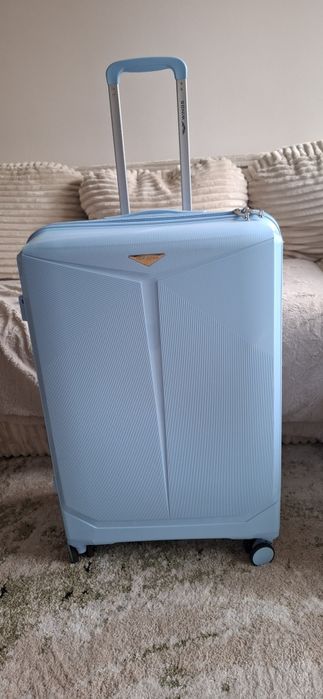 Walizka duża Wings COCKATIEL 28" polipropylen LIGHT BLUE