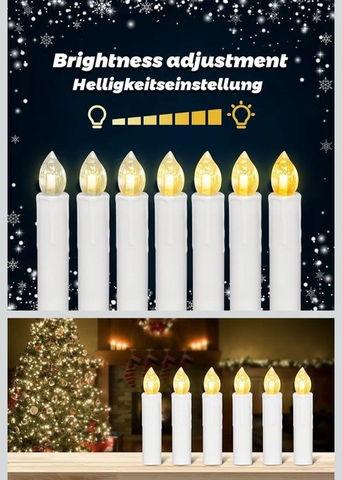 Świeczki choinkowe Led