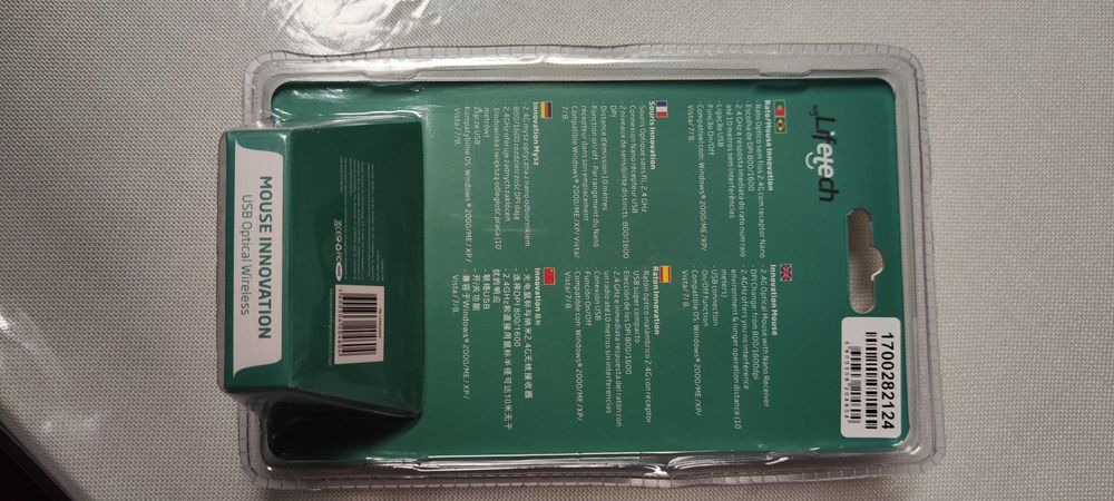 Lifetech Rato LFMOU059 s/ fios (Wireless - Regular - 1200 dpi - Preto)