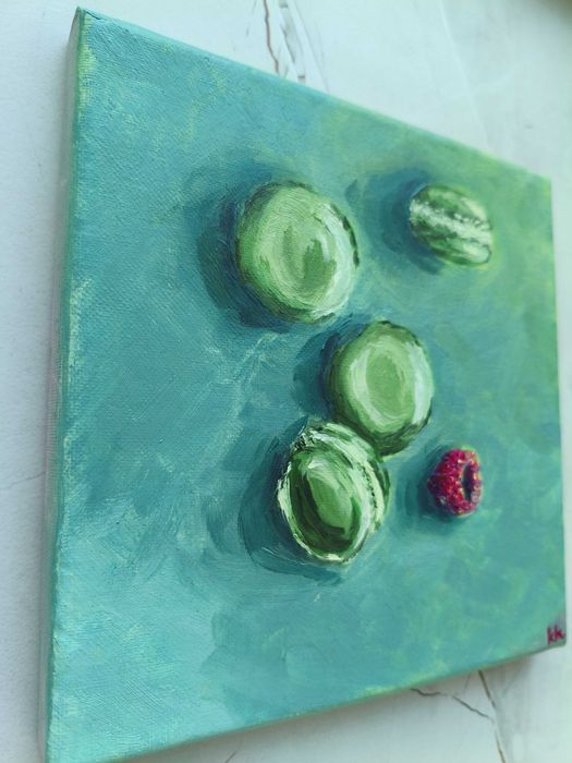 Matcha Lovers – komplet 2 obrazów 20x20 kuchnia zielona zen spokój