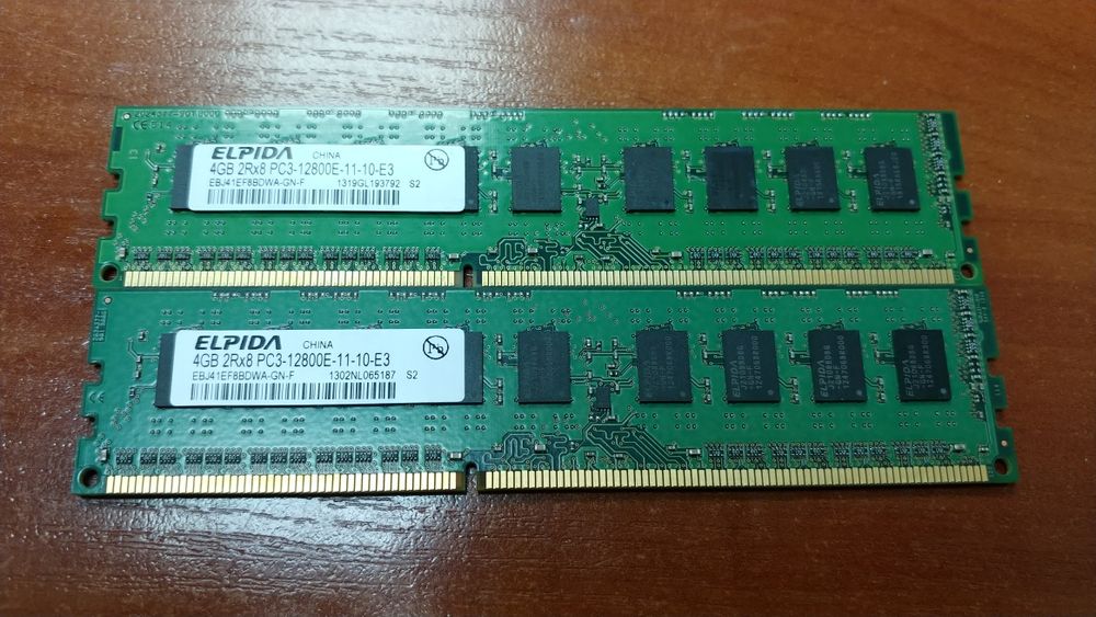 Samsung/Hynix DDR3 PC3-10600/12800 1333/1600Mhz 4 Gb