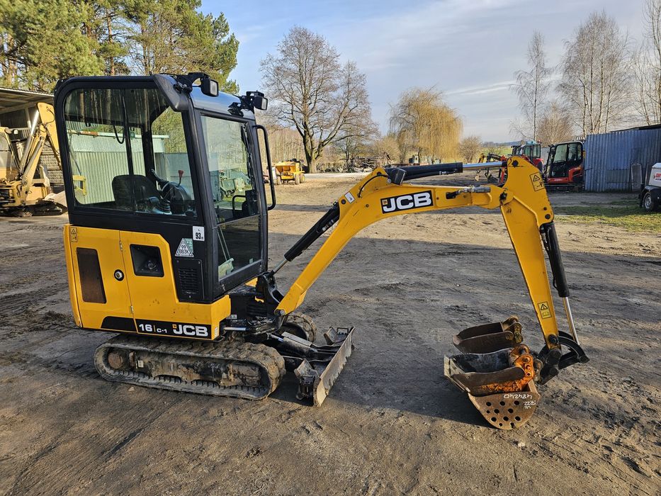 Minikoparka JCB 16C-1, rok 2021, 1000mth, jak Volvo ec18, REZERWACJA