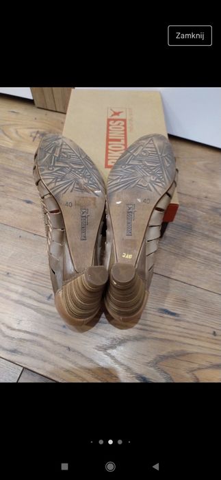 Buty damskie 40 Pikolinos nowe półbuty czółenka skóra