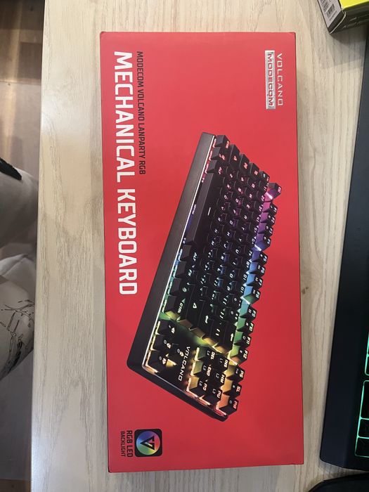 Klawiatura mechaniczna modecom volcano lanparty rgb