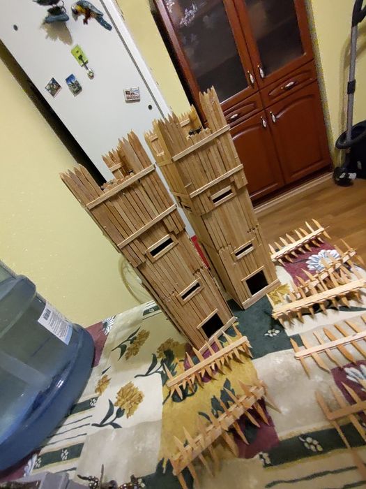 Дерев'яні макети веж оборонних башень