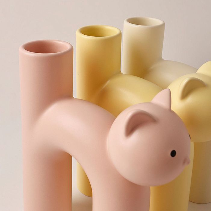 Wazon w kształcie kota prezent dla kociary