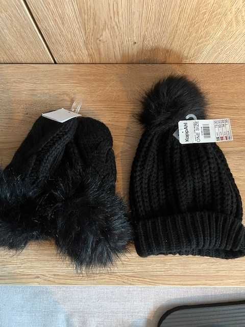 Komplet czapka + rękawiczki