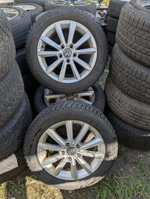 KOMPLET ALUFELG ALUFELGI R16 5X112 OPONY ZIMOWE.
